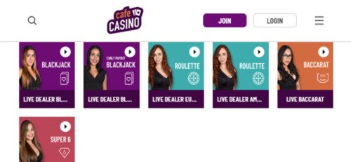 The Live Dealers at Cafe Casino